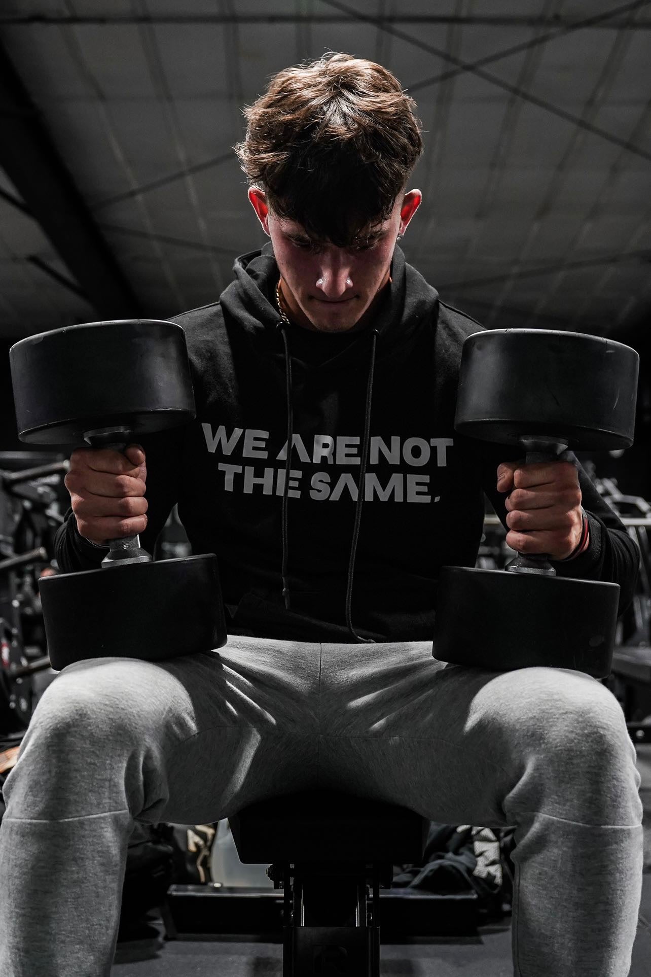 We Are Not the Same Hero. Quality mens workout gear for lifting heavy.