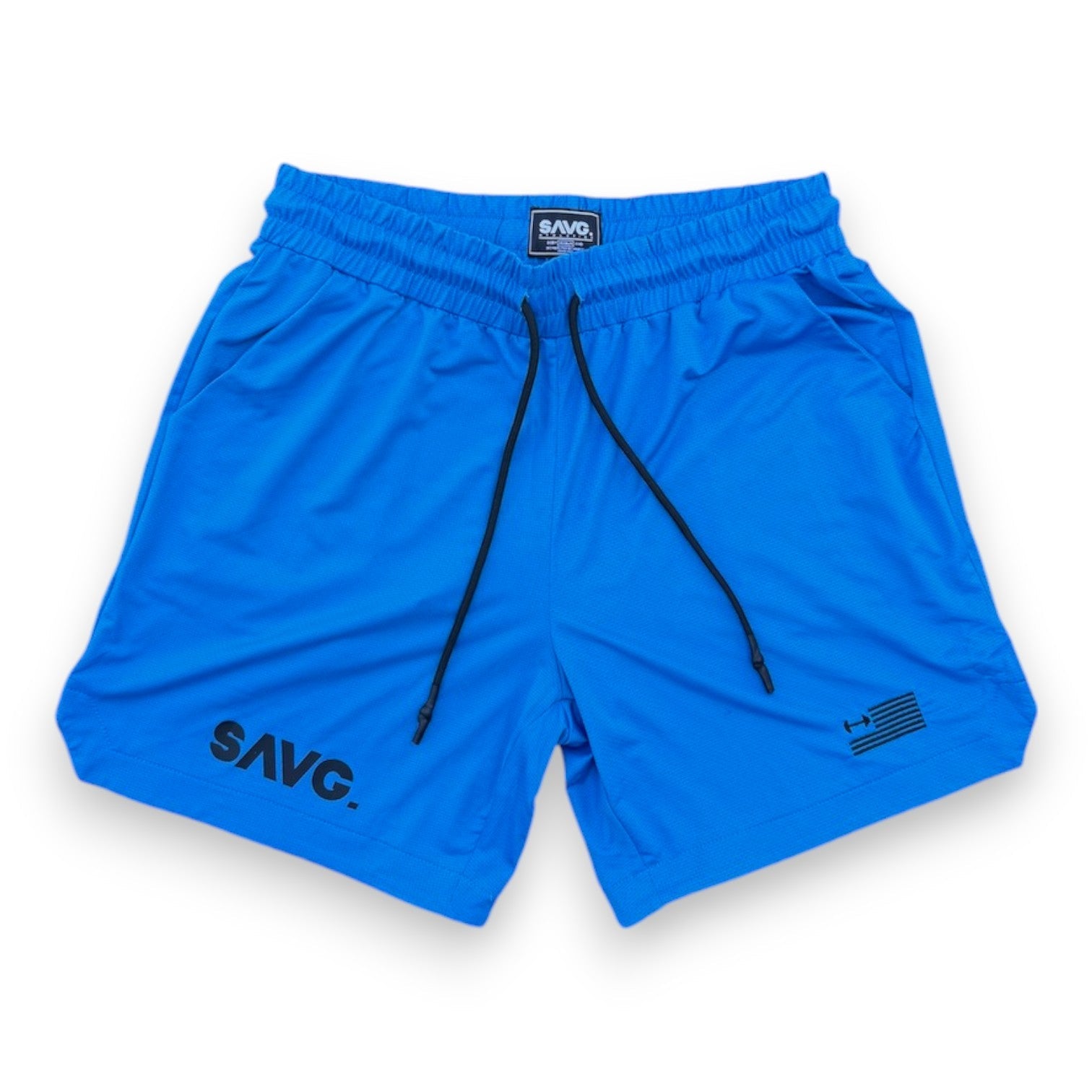 Muscle Fit shorts for men. Workout clothes for men. Premium quality lifting shorts. Admiral Blue