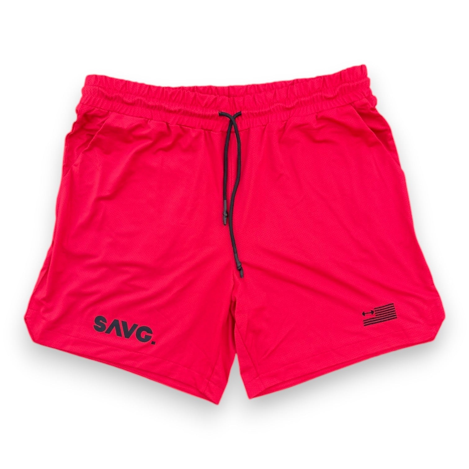 Muscle Fit shorts for men. Workout clothes for men. Premium quality lifting shorts. Crusher Red