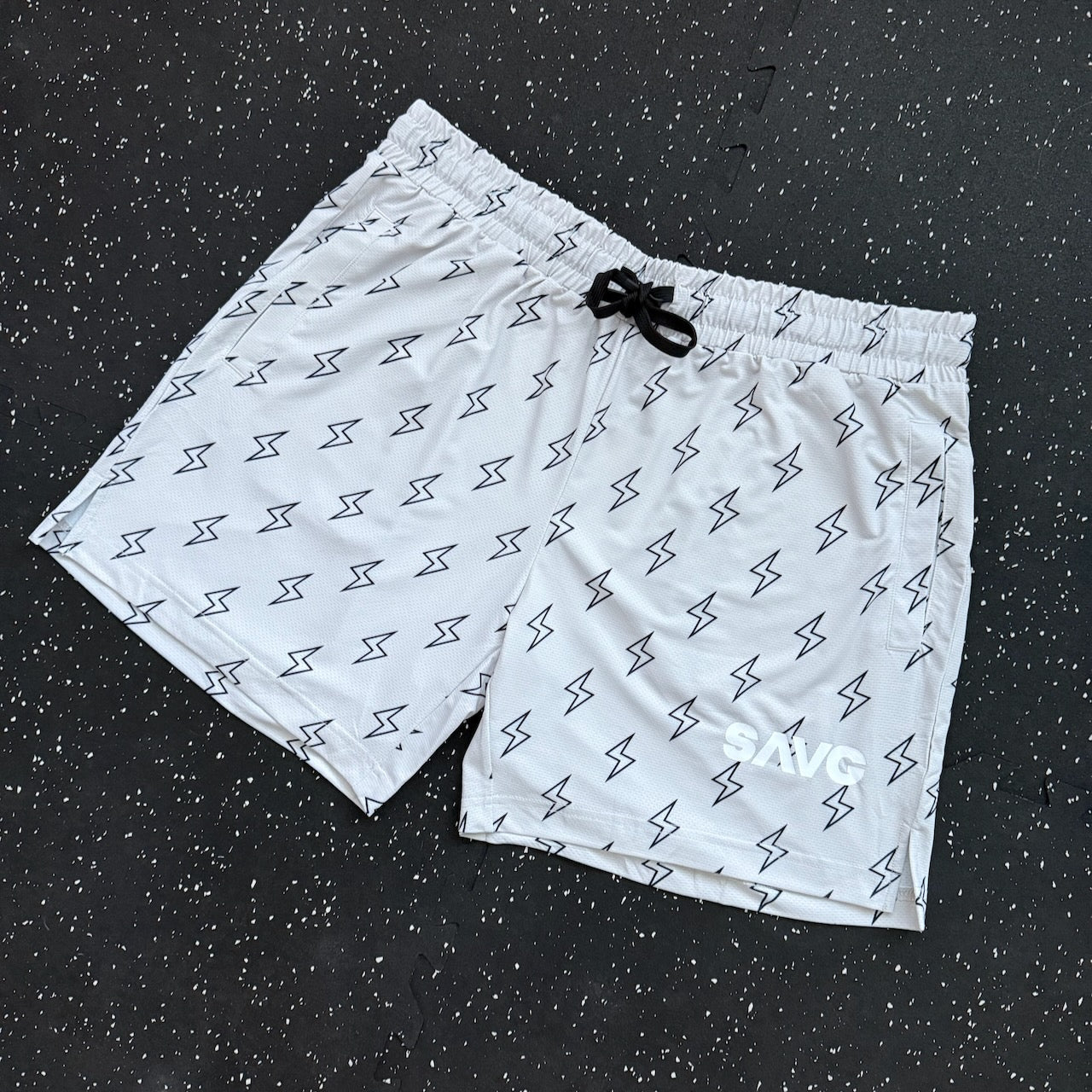 LIMITED EDITION - Crusher "Volts" - SAVG Athletics. Quality Mens Lifting Workout Shorts