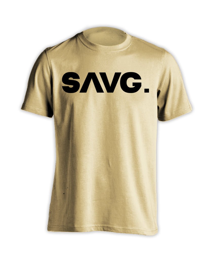 SAVG CLASSIC TEE. - SAND - SAVG AthleticsSAVGS01. Muscle fit lifting shirt for men.