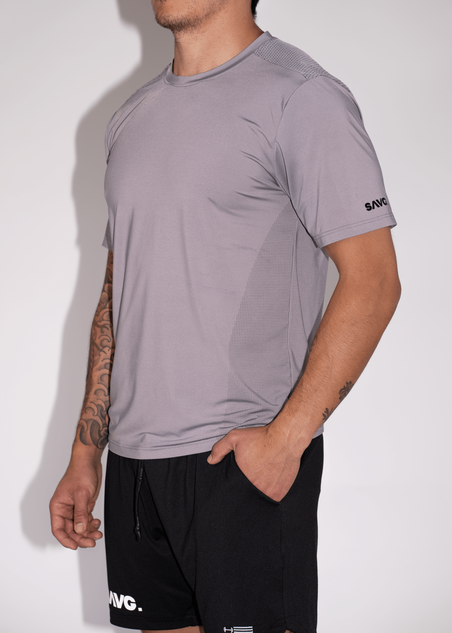 SAVG Composure T-Shirt - SAVG Athletics. Quality 4 way stretch mens workout shirt.