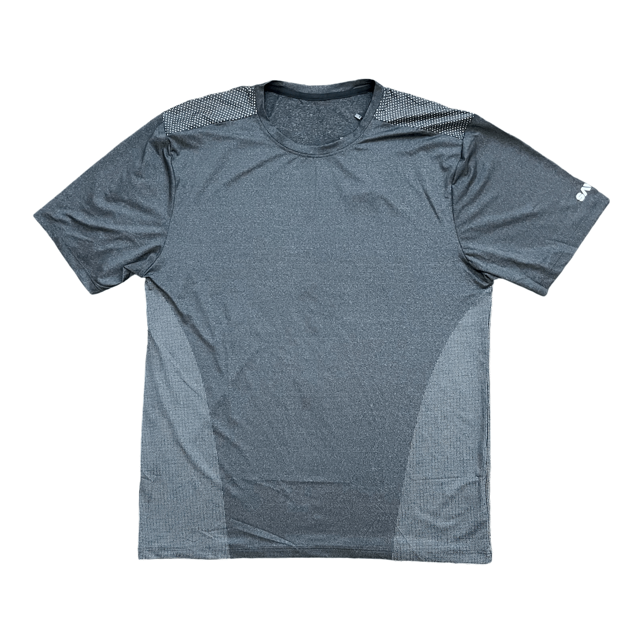 SAVG Composure T-Shirt - SAVG Athletics. Breathable workout shirt for men in space grey.