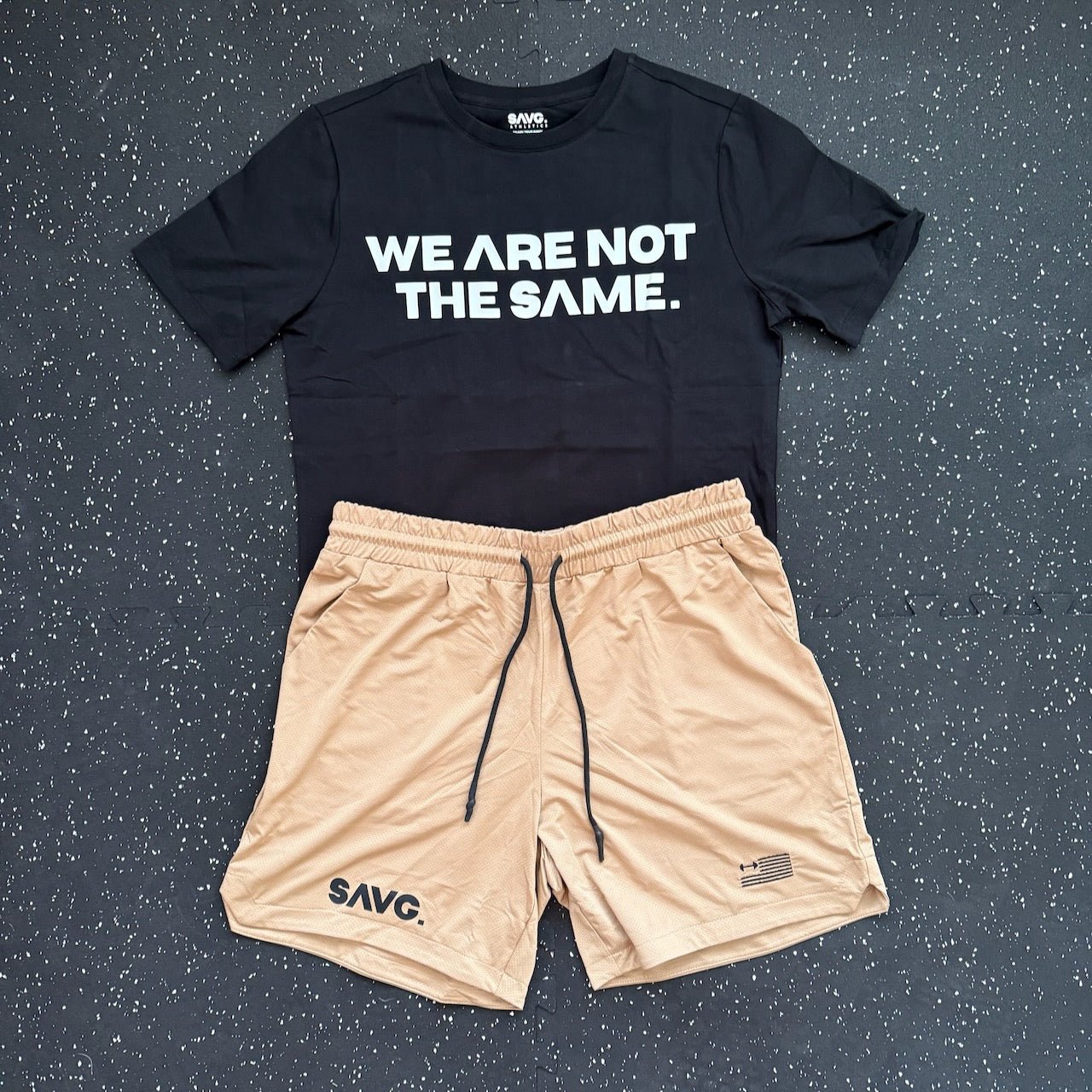 WE ARE NOT THE SAME TEE. - BLACK - SAVG AthleticsWANTSB01SAVG Athletics Co. Quality Mens workout clothes.