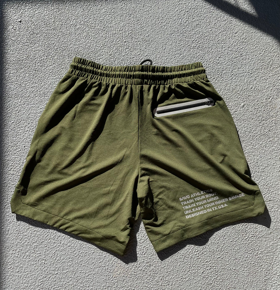 Army green 2025 athletic shorts
