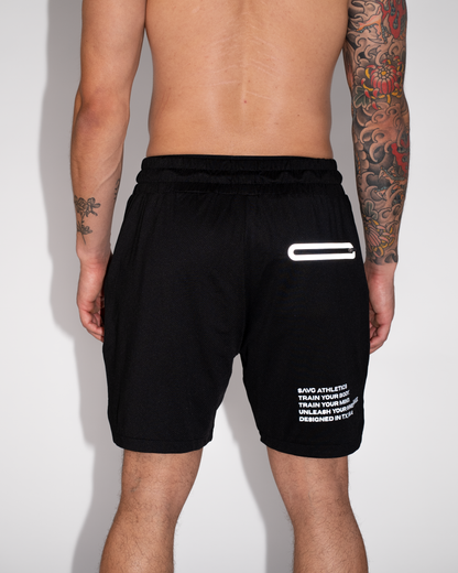 Black Crusher Shorts- Train Your Body, Train Your Mind, Unleash Your Inner SAVG