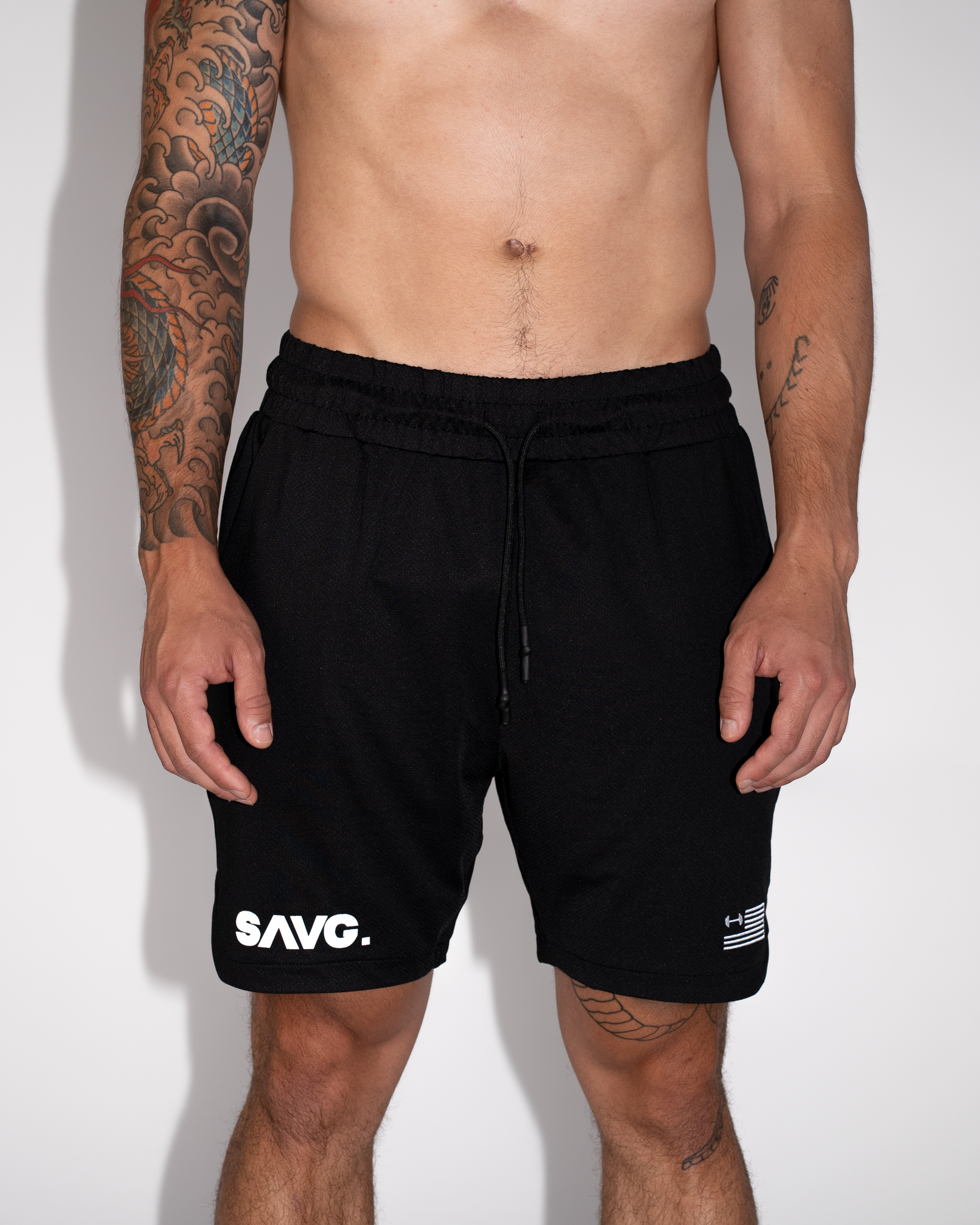 Black Crusher Shorts- Train Your Body, Train Your Mind, Unleash Your Inner SAVG