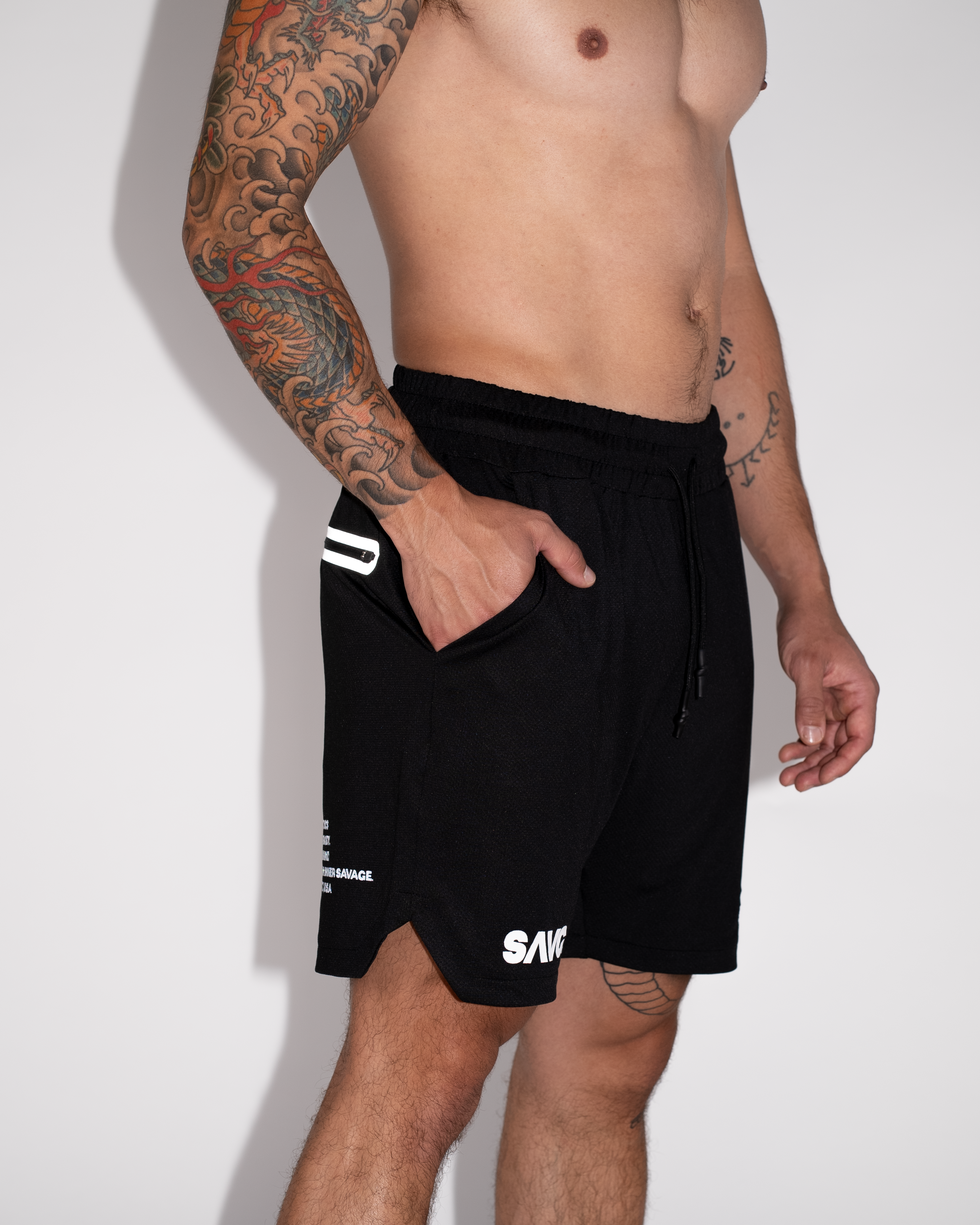 Black Crusher Shorts- Train Your Body, Train Your Mind, Unleash Your Inner SAVG