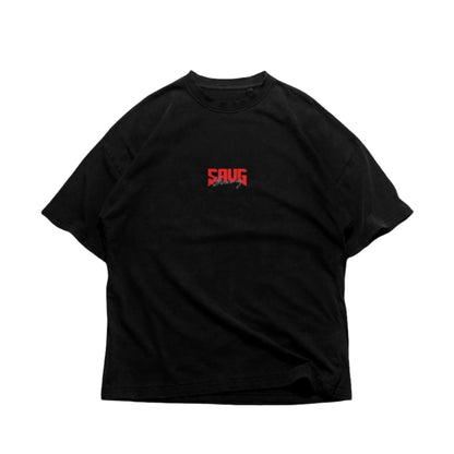 Black Oversized Boxing T Shirt Mock up