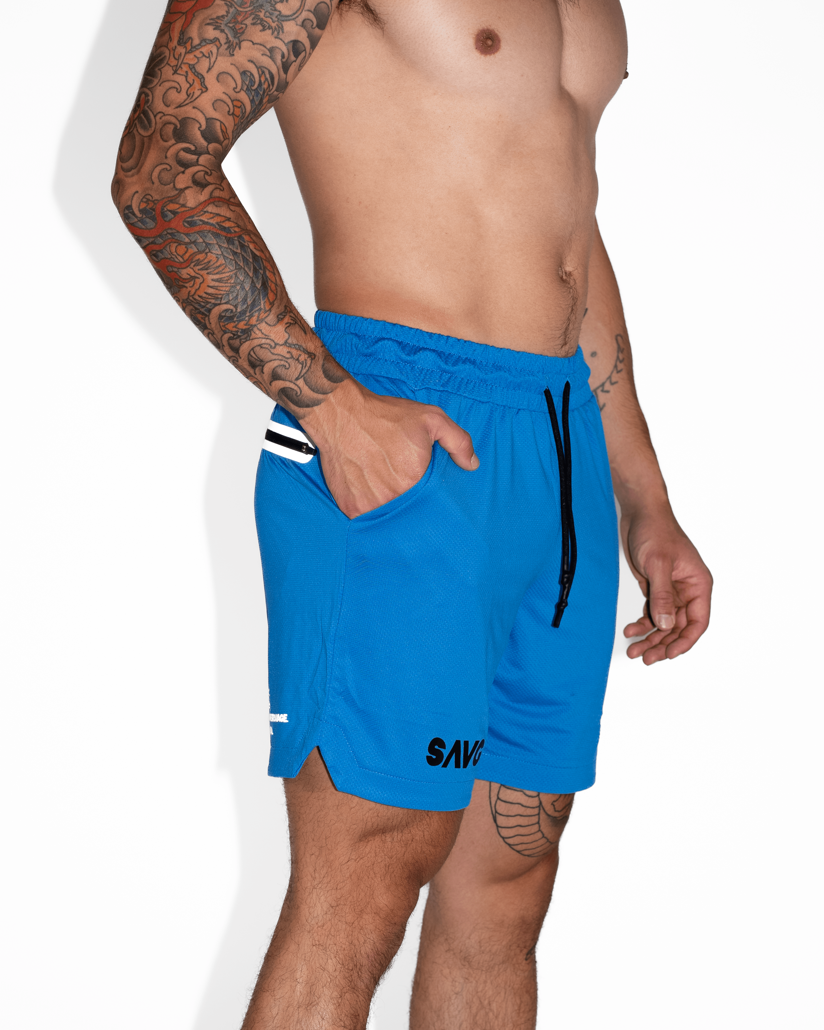 Blue Admiral Crusher Shorts Side