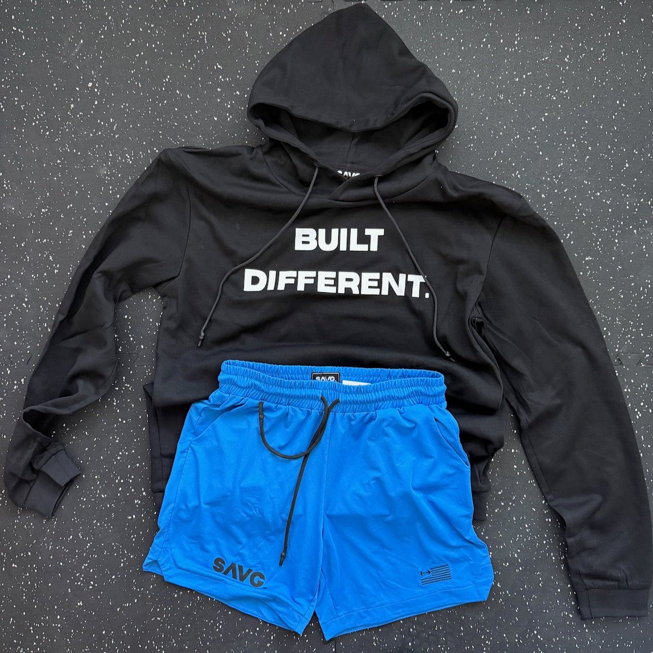 BUILT DIFFERENT HOODIE. - BLACK - SAVG AthleticsBDHB01