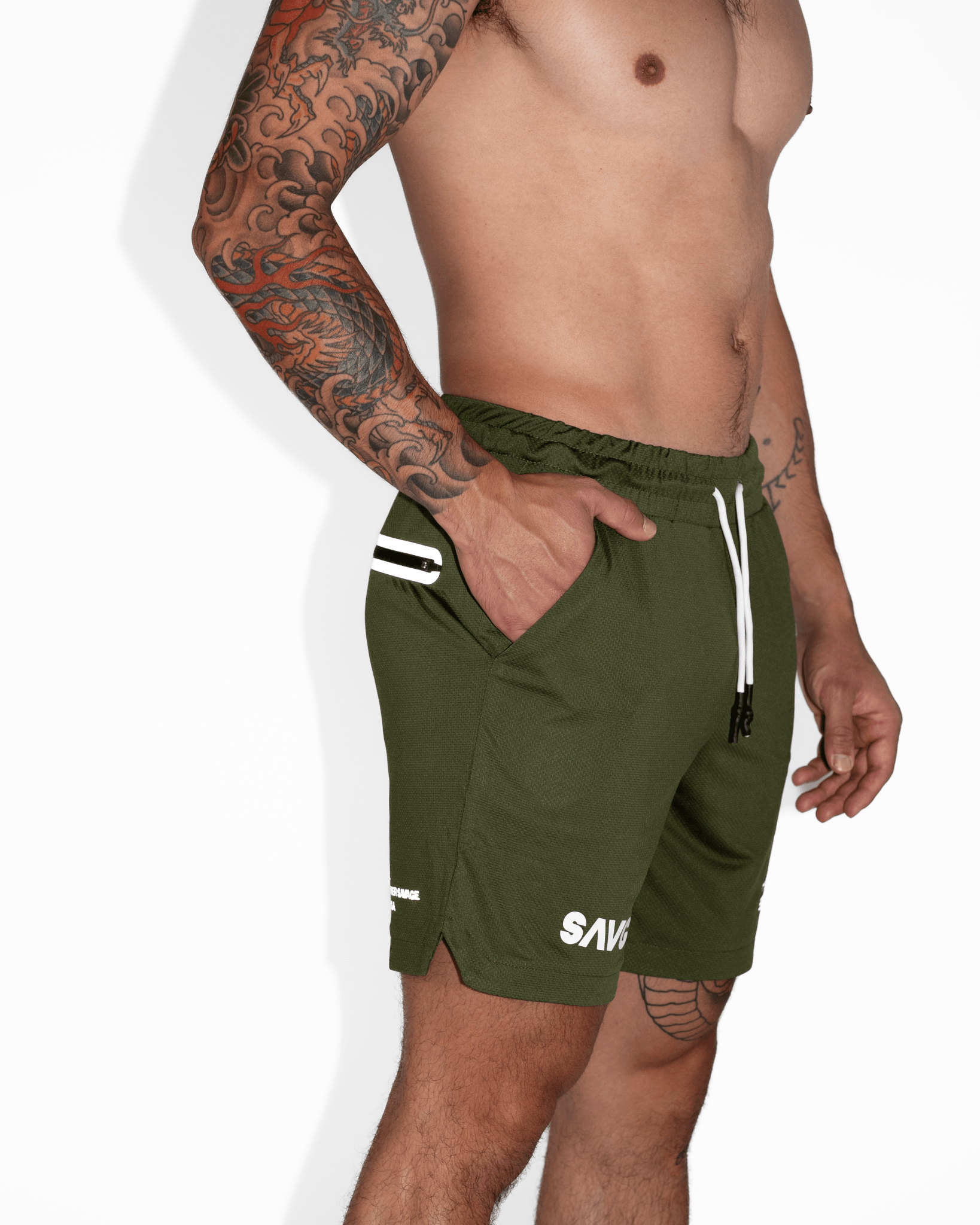 Crusher Shorts - Army Green - SAVG AthleticsSTSG01