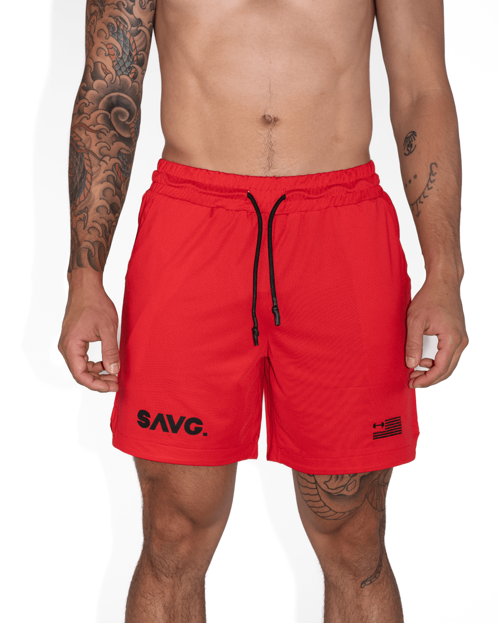 Crusher Shorts - Red - SAVG AthleticsSTSR01