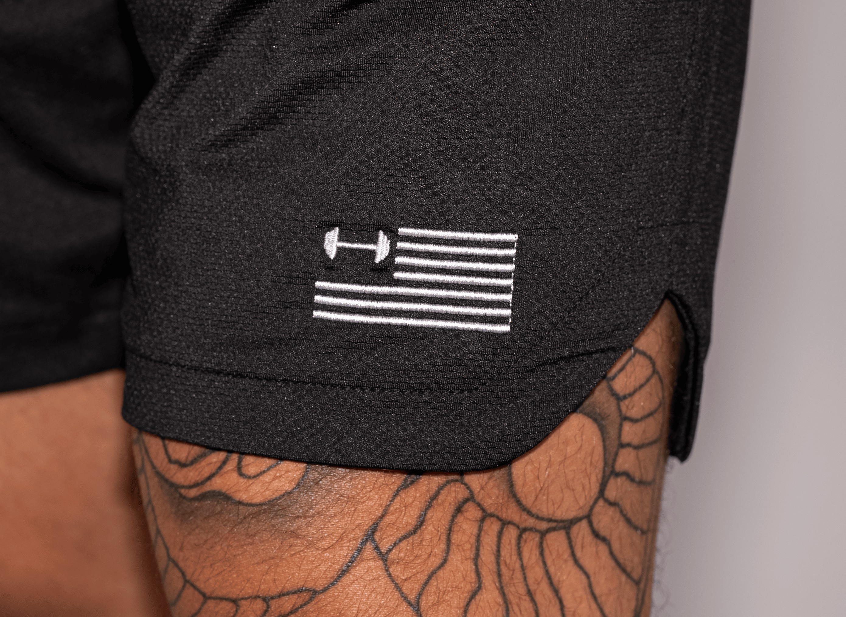 Mens athletic wear shorts. Great for lifting weights and running. Muscle fit shorts for squats.