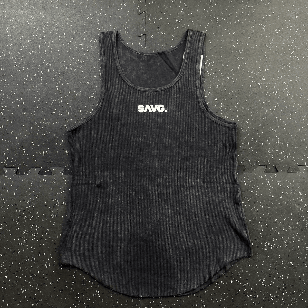 Legacy Muscle Tank- Black Ribbed - SAVG AthleticsSAVG Athletics