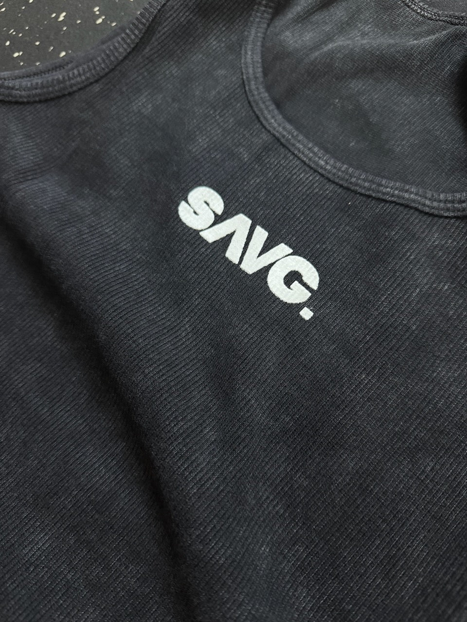 Legacy Muscle Tank - Black Ribbed - SAVG AthleticsSAVG Athletics