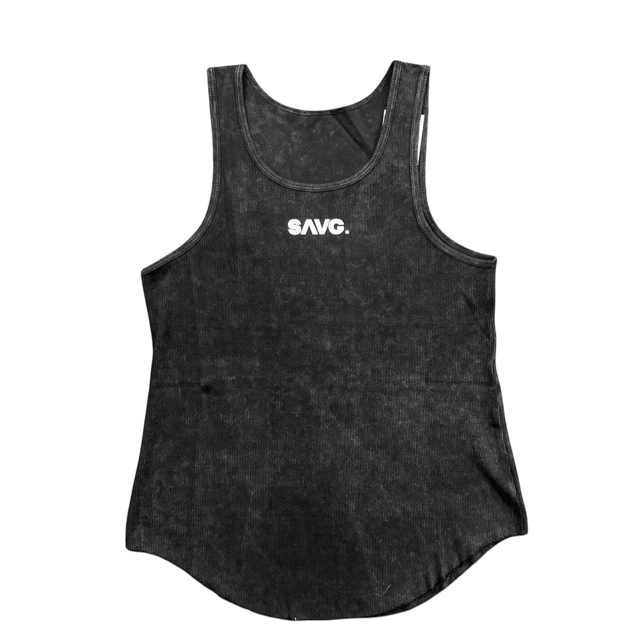 Legacy Muscle Tank- Black Ribbed - SAVG AthleticsSAVG Athletics