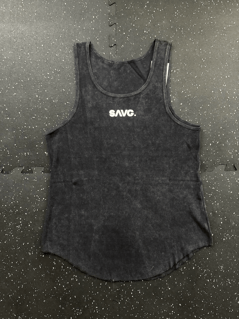 Legacy Muscle Tank- Black Ribbed - SAVG AthleticsSAVG Athletics