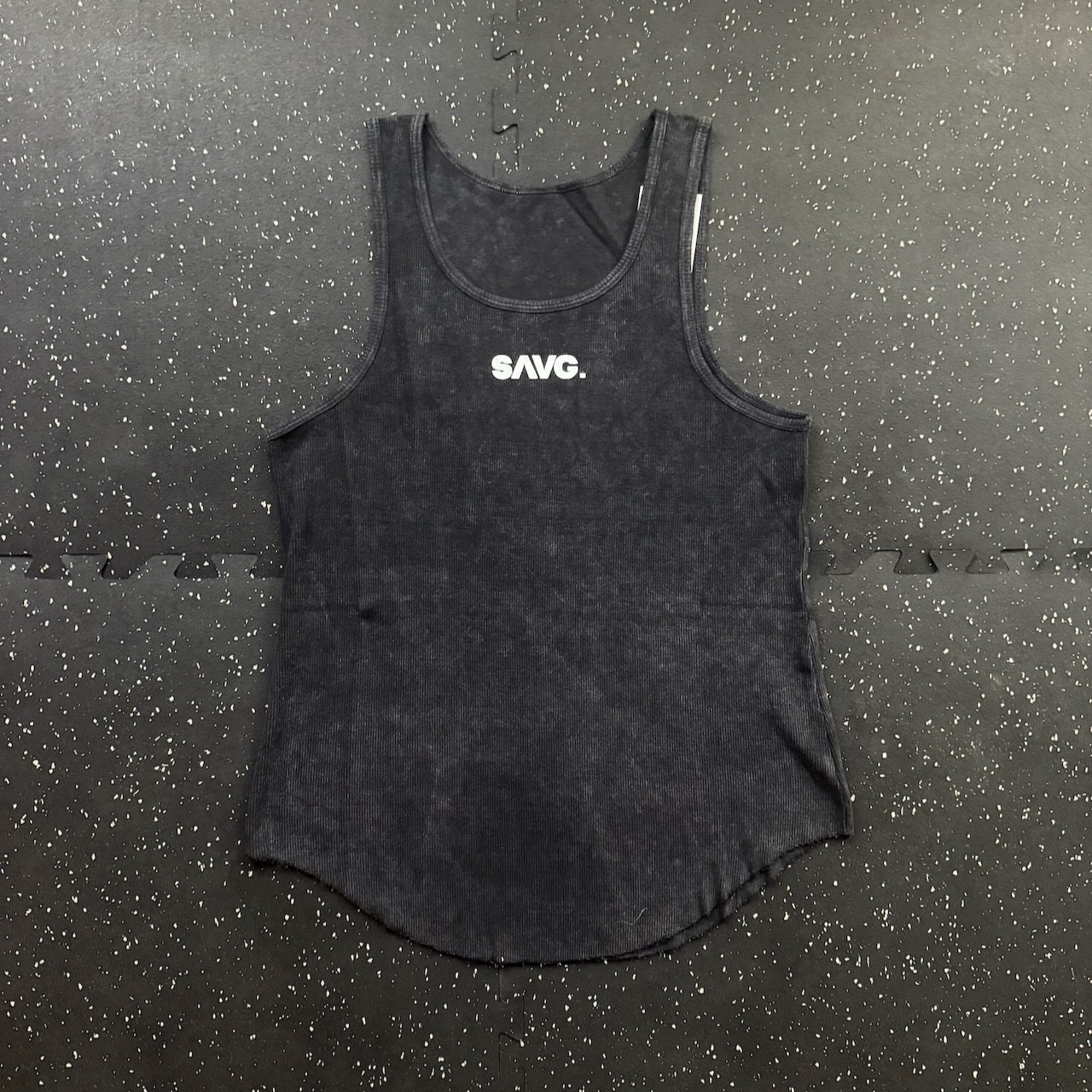 Legacy Muscle Tank - Black Ribbed - SAVG AthleticsSAVG Athletics