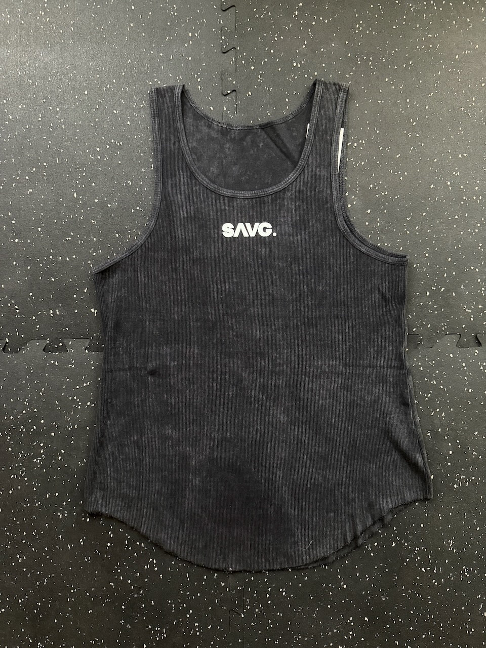 Legacy Muscle Tank - Black Ribbed - SAVG AthleticsSAVG Athletics