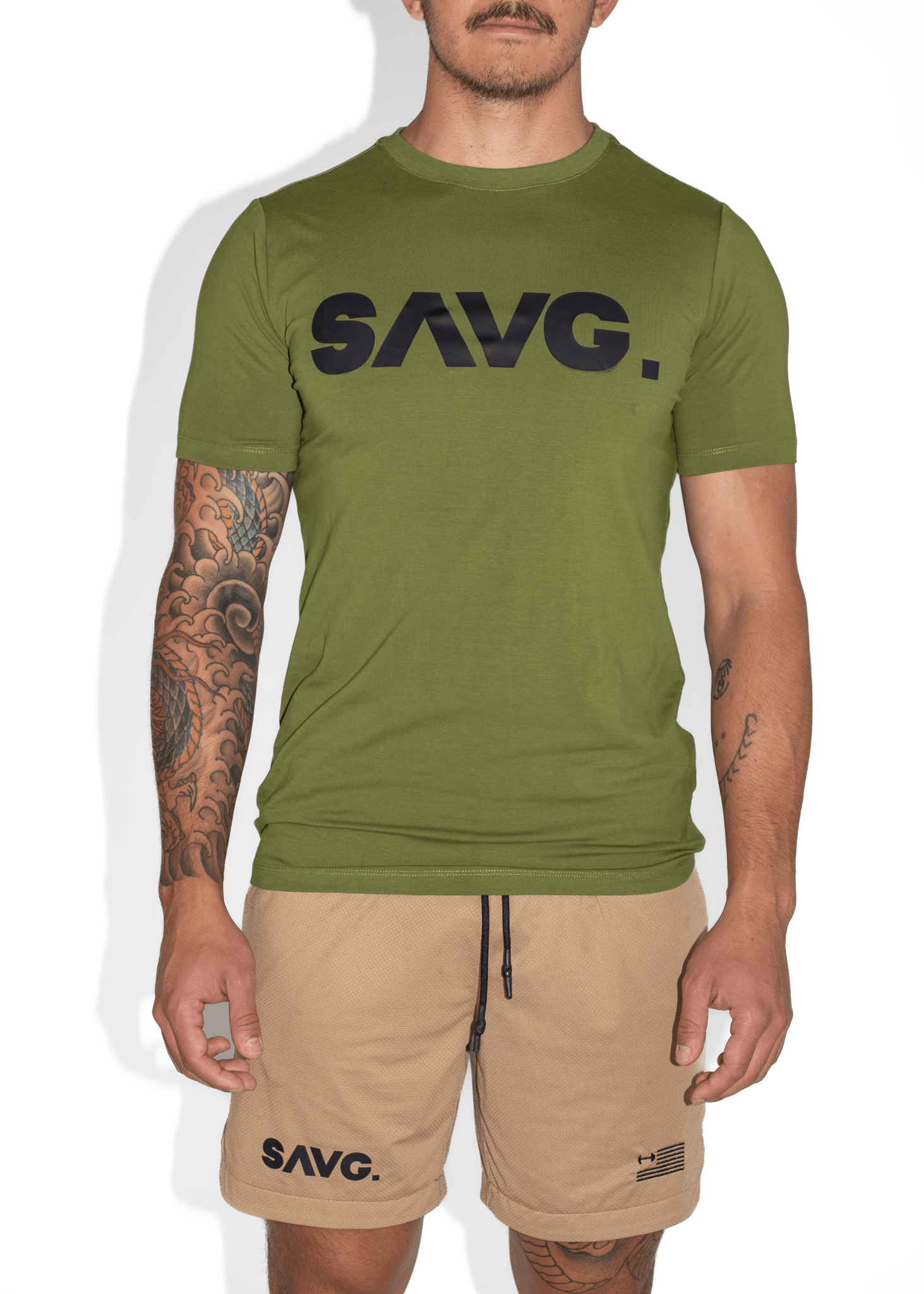 SAVG CLASSIC TEE. - ARMY GREEN - SAVG AthleticsSAVGG01