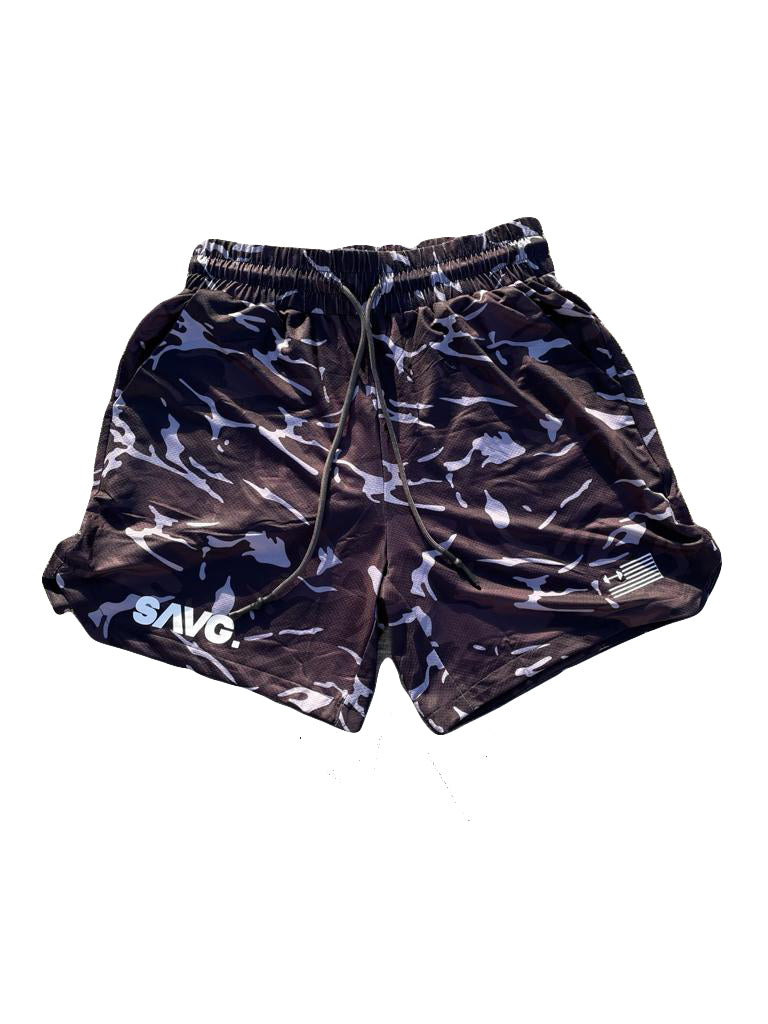 Crusher Shorts - Black Camo