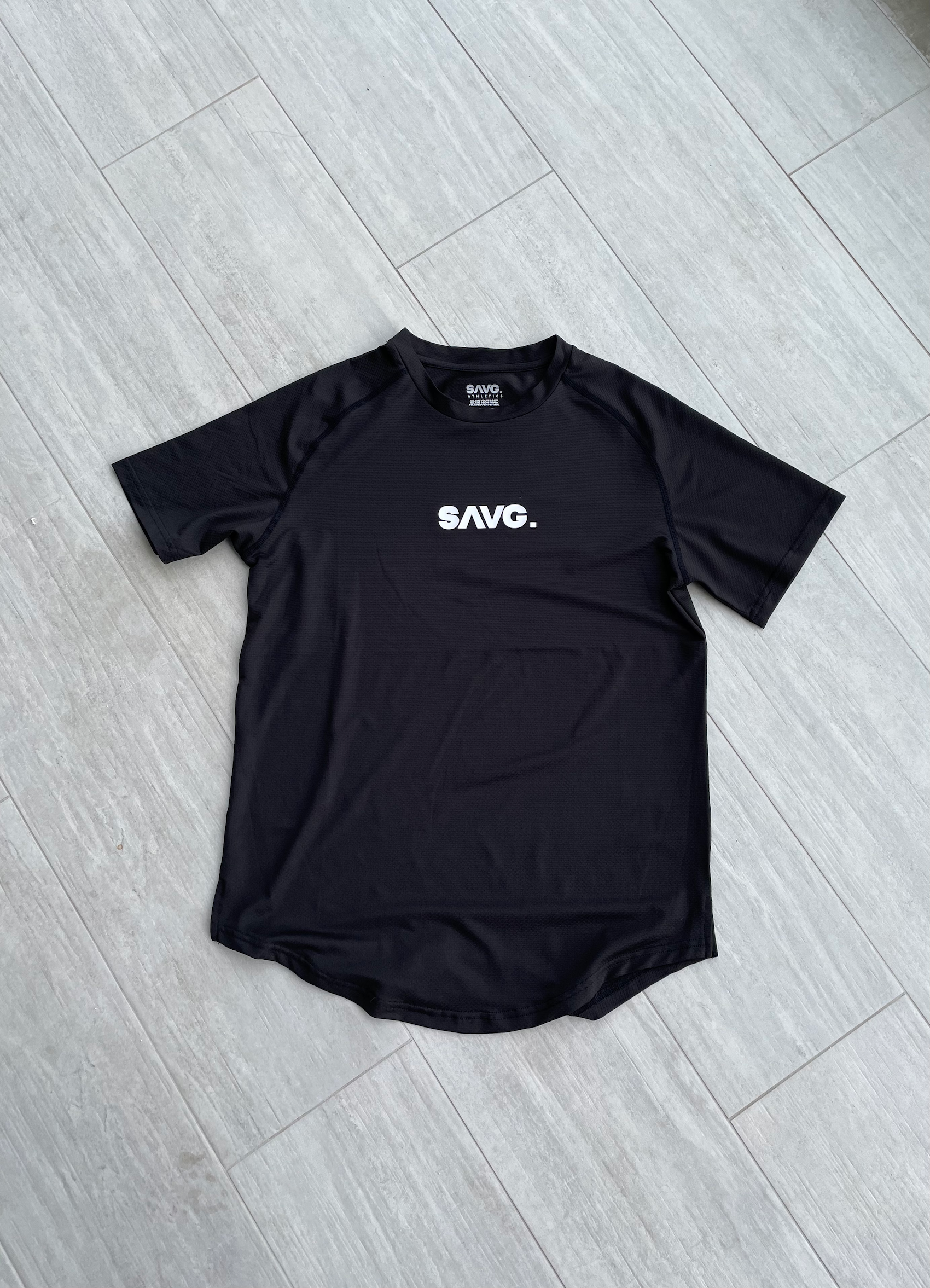 SAVG TECH TEE. - BLACK