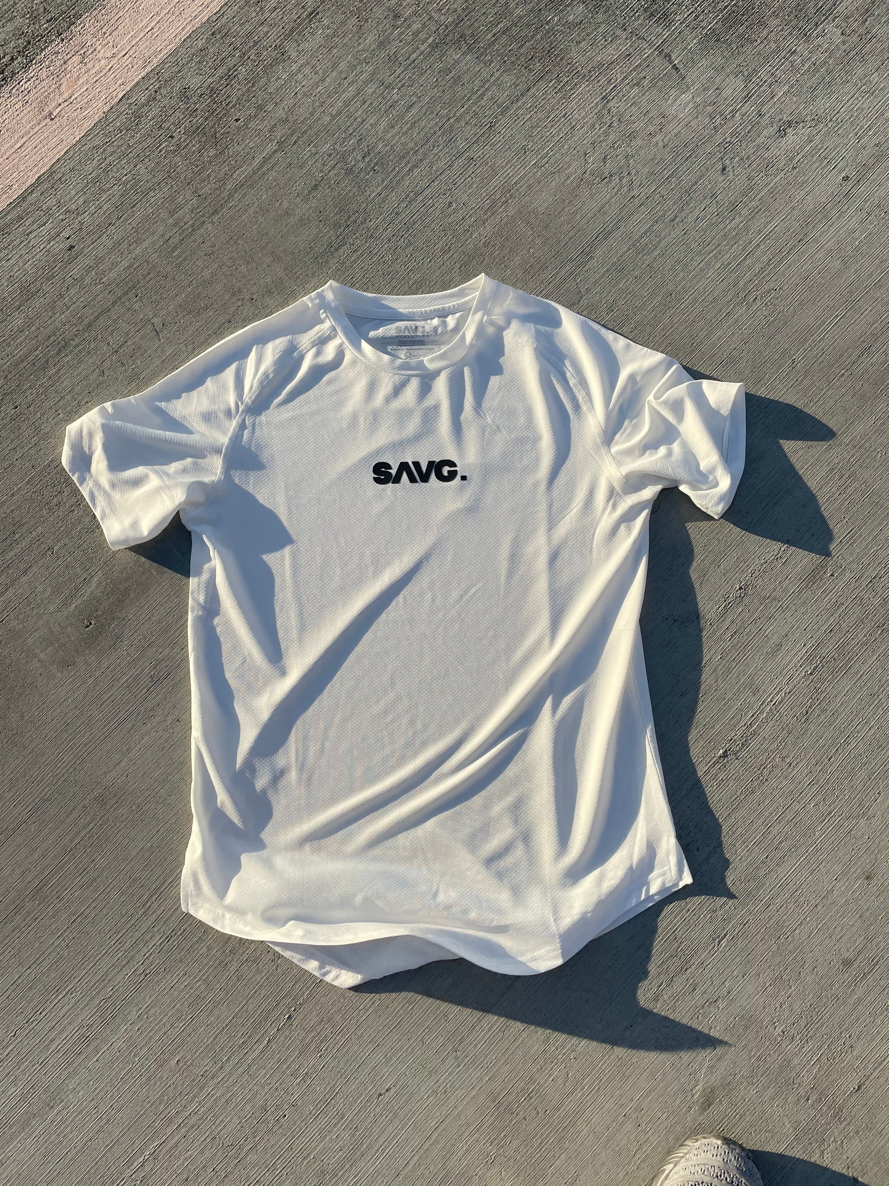 SAVG TECH TEE. - WHITE