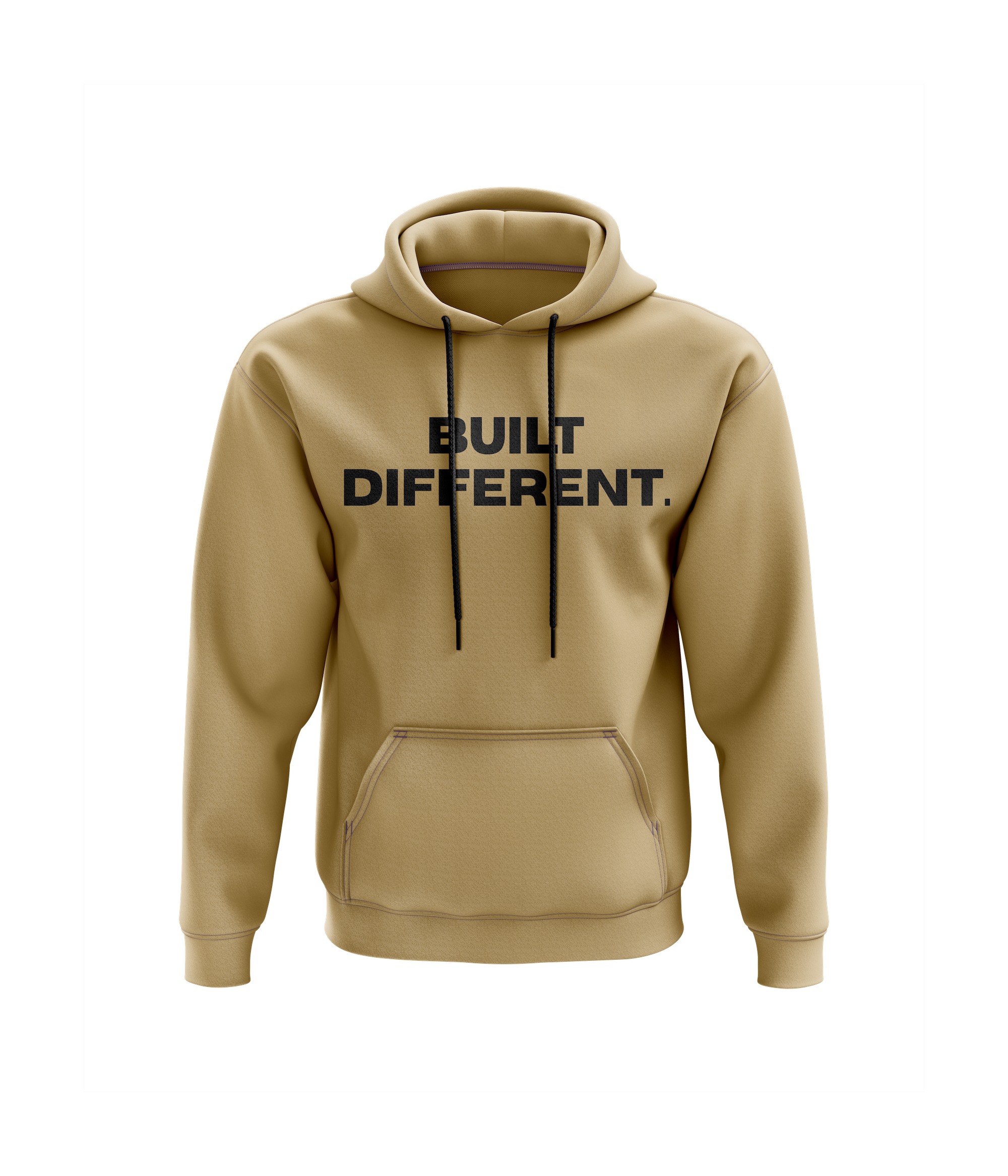 BUILT DIFFERENT HOODIE. - SAND