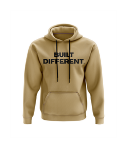 BUILT DIFFERENT HOODIE. - SAND